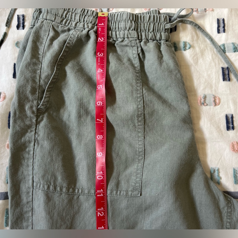 🖤J.Crew Seaside Linen Blend Pants – Faded Pistachio | Size L - Picture 14 of 14